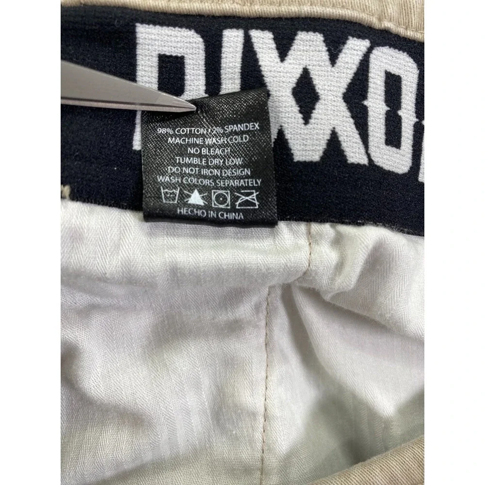 Dixxon D Flex Pants Men 40x32 Khaki Stretch Chino Elastic Waist Straight